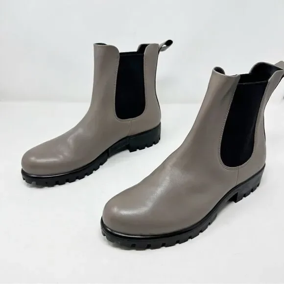 Ecco Grey Leather Chelsea Slip On Boot Size 10-10.5 Modtray - Picture 7 of 9
